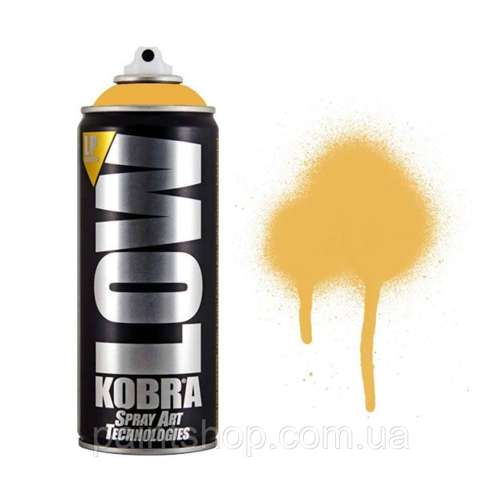 Аерозольна фарба Kobra LOW-141 Fever (Жовтий) 400 мл