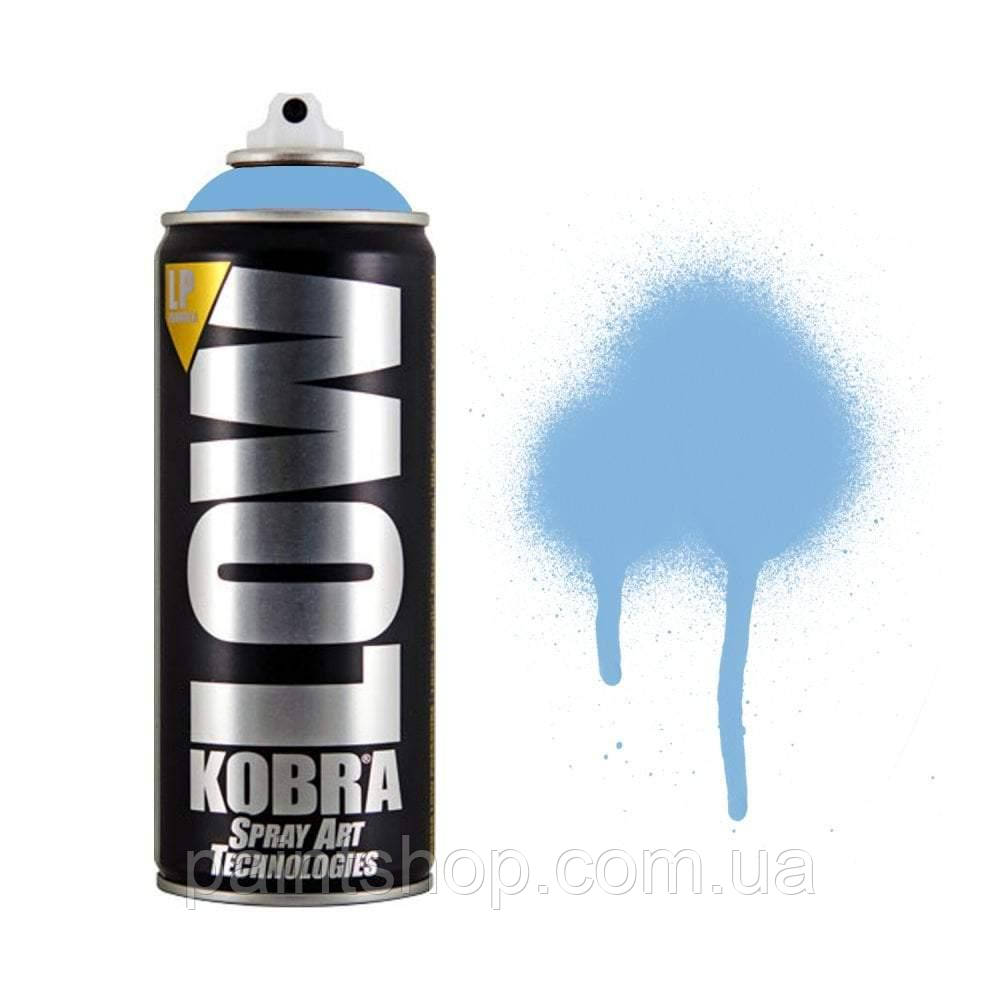 Аерозольна фарба Kobra LOW-1041 True Blue (Блакитний) 400 мл