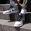 Кросівки Nike Air Jordan 1 Mid Light Smoke Grey, фото 7