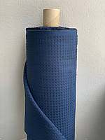 Синяя льняная ткань, ширина 200 см, 54% лен и 46% хлопок, цвет 415/999, CRASH EFFECT