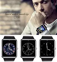 Умные смарт часы Smart Watch GT-08, Наручные смарт вотч часы, Сенсорные умные часы наручные GP