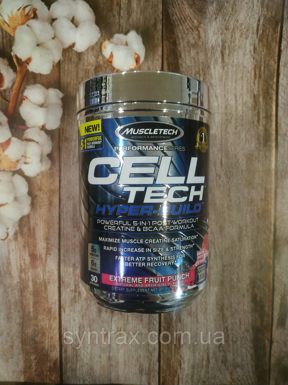 Muscletech Cell Tech Hyper-Build 485 g , після тренувальні комплекси креатин - фото 1 - id-p1484454215