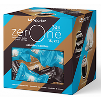 Коробка протеїнових цукерок без цукру Sporter Zero One Mix 15g x 15 шт.