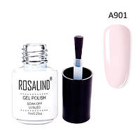 Гель-лак для ногтей маникюра 7мл Rosalind, шеллак, А901 пастельно розовый