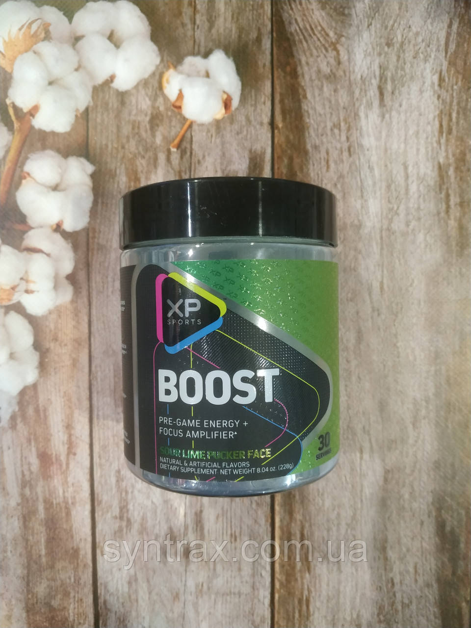 XP Sports Boost 228 g 30 serv Pre-game Energy + Focus, передтренувальний комплекс + фокус, фото 1
