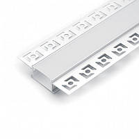 Профиль для светодиодной ленты алюминиевый встраиваемый 6.15х1.4 см CAB254 FERON (3м.)