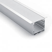 Профиль для светодиодной ленты алюминиевый встраиваемый "Линии света" 5х3,5см CAB255 FERON (2м.)