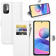 Чехол-книжка Litchie Wallet для Xiaomi Redmi Note 10 5G / Poco M3 Pro White