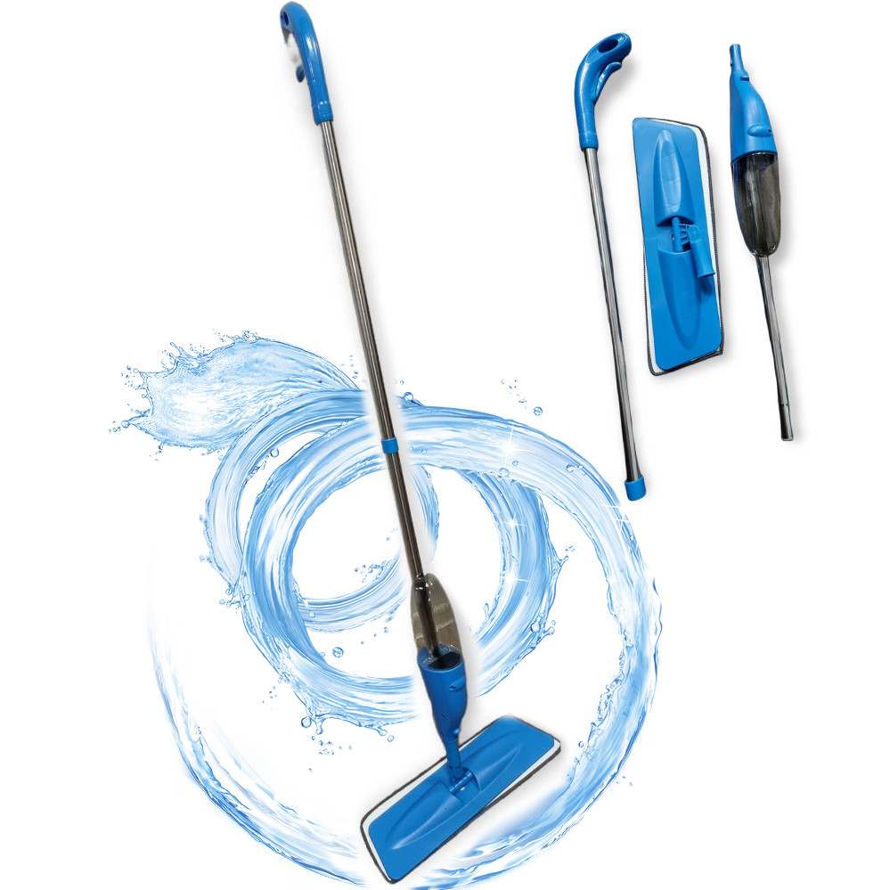 Спрей швабра з розпилювачем Healthy spray mop Розумна швабра-ледащо з мікрофіброю 3 в 1, фото 1