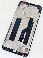 Дисплей (екран) для ZTE V10 Vita Blade + тачскрин, чорний, з передньою панеллю