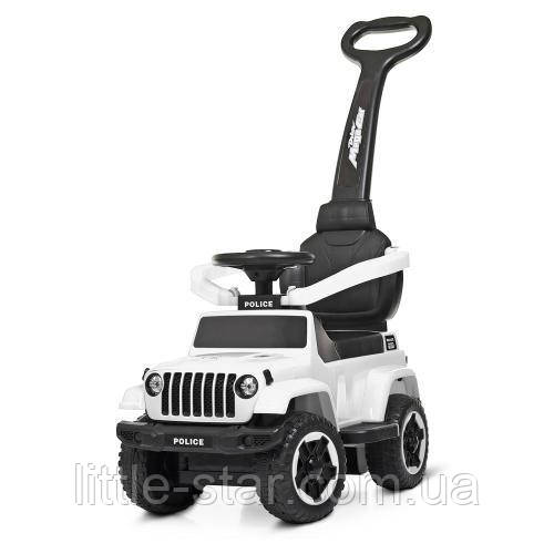 Дитяча машинка каталка толокар Bambi M 4288-1 Police. білий