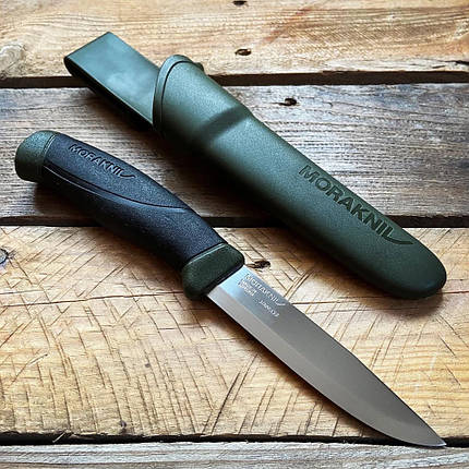 Ніж Morakniv / Моранайв Companion MG Stainless Steel Olive (Швеція), фото 1
