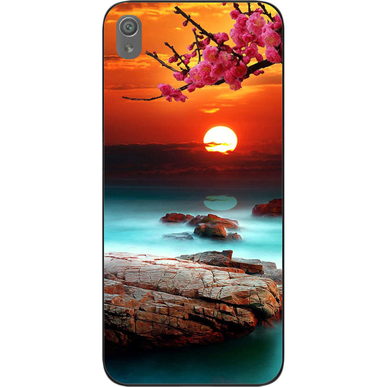 Силіконовий чохол для Sony Xperia XA1 з картинкою Гарний захід сонця, фото 1