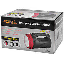 Ліхтар переносний YAJIA 2827 3W+9 LED/25 LED,ЗУ 220V, фото 4
