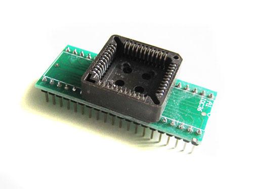 PLCC44 - DIP40 перехідник, панелька для мікросхем, фото 1