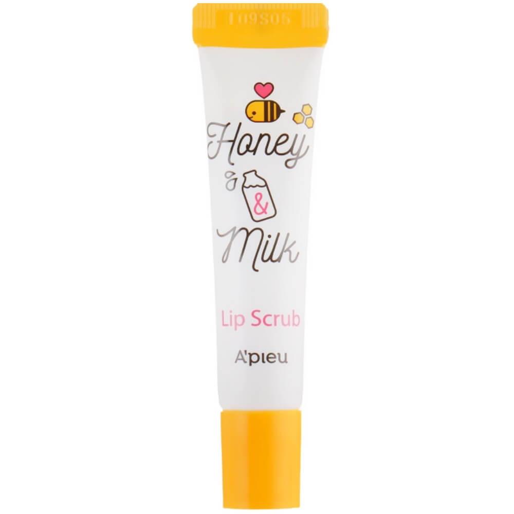 Молочно-медовий скраб для губ A'pieu Honey & Milk Lip Scrub 8 мл (8806185745420), фото 1