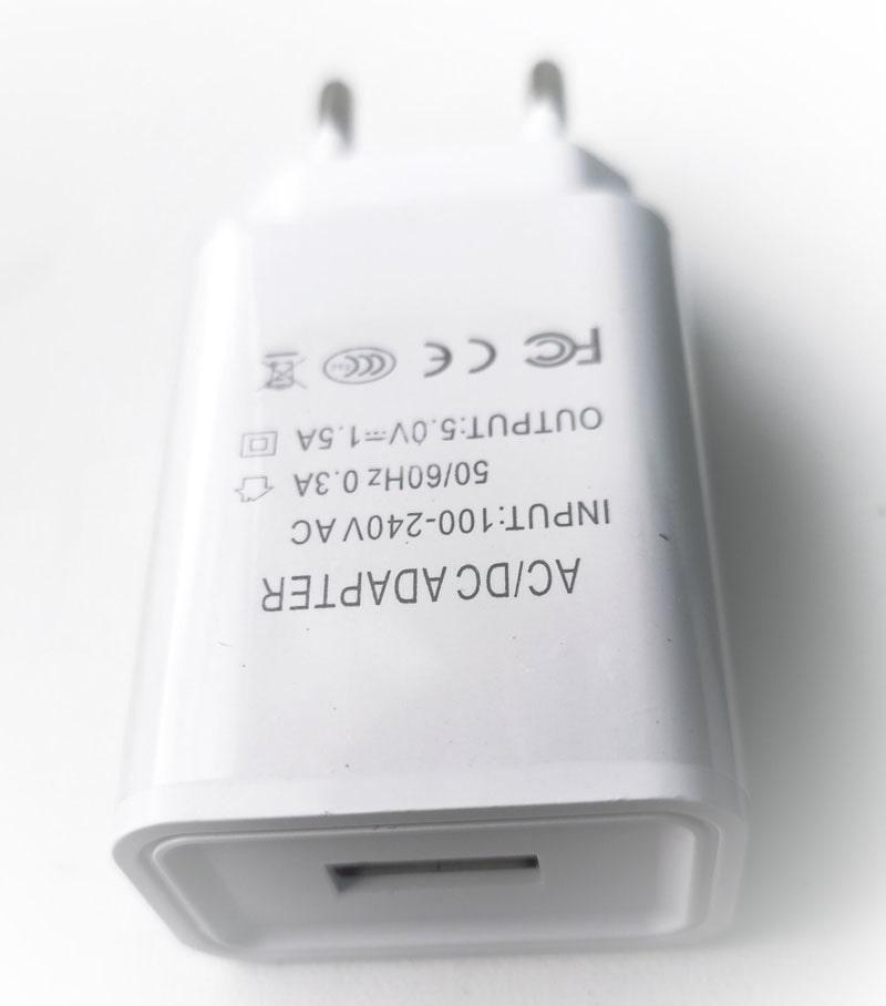 Адаптер живлення Input:100-240V 50/60Hz 0.3A Output: 5.0V 1.5A (ID ...