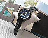 Чоловічий наручний годинник Armani total black, фото 4