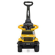 Дитяча каталка-толокар M 4288-6, жовтого кольору, фото 2