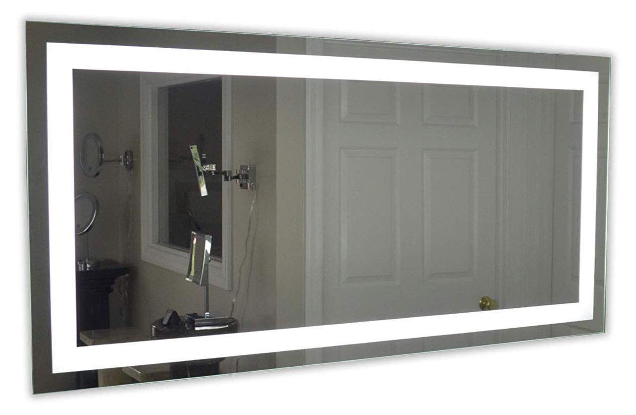 Дзеркало з LED-підсвіткою 120×80 см настінне ( Велике ЛЕД-дзеркало для ванної кімнати )