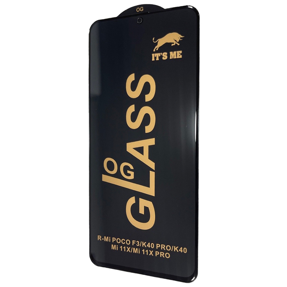 Захисне скло 6D для Xiaomi 11i /Mi 11i /Mi 11X /Mi 11X pro /Redmi K40 /K40 Pro /K40 Pro+ /Poco F3 Black