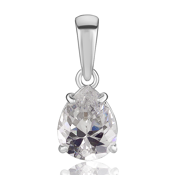 Срібний кулон "Diamond" із фіанітом