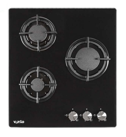 Варильна поверхня газова Ventolax HG430-GCS (BK) чорне скло