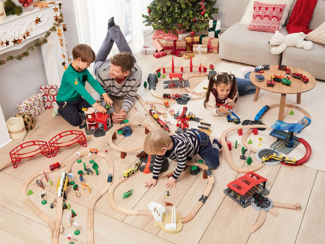 🚂 Велика дитяча залізниця PlayTive World 122 ел. Німеччина, фото 1