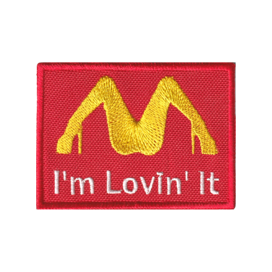 Текстильна нашивка на липучці I'm lovin' it