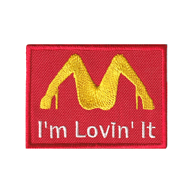 Текстильна нашивка на липучці I'm lovin' it