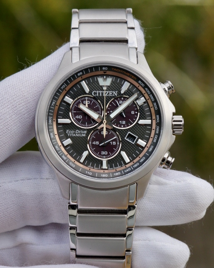 Citizen AT2470-85H Eco-Drive Chronograph Quartz TITANIUM