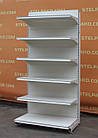 Торгові односторонні (пристінні) стелажі «Колумб» (Україна), 200х90 см., кремові, Б/у, фото 3