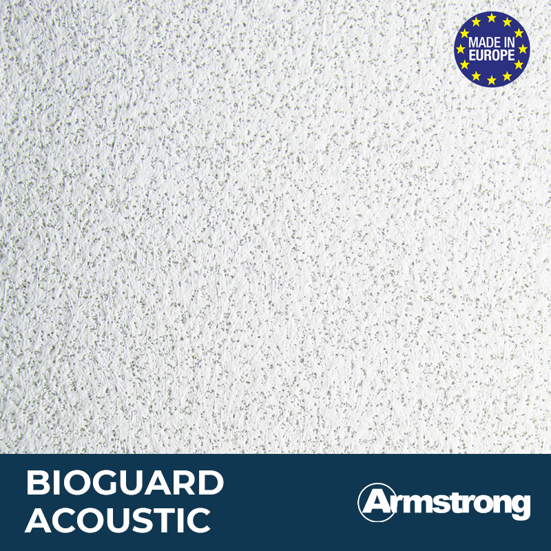 Плита Armstrong BioGuard Acoustic Tegular 17 мм (0,6 х 0,6 м) для підвісної стелі