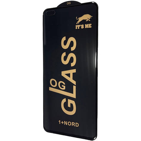 Захисне скло 6D для OnePlus Nord Black, фото 1