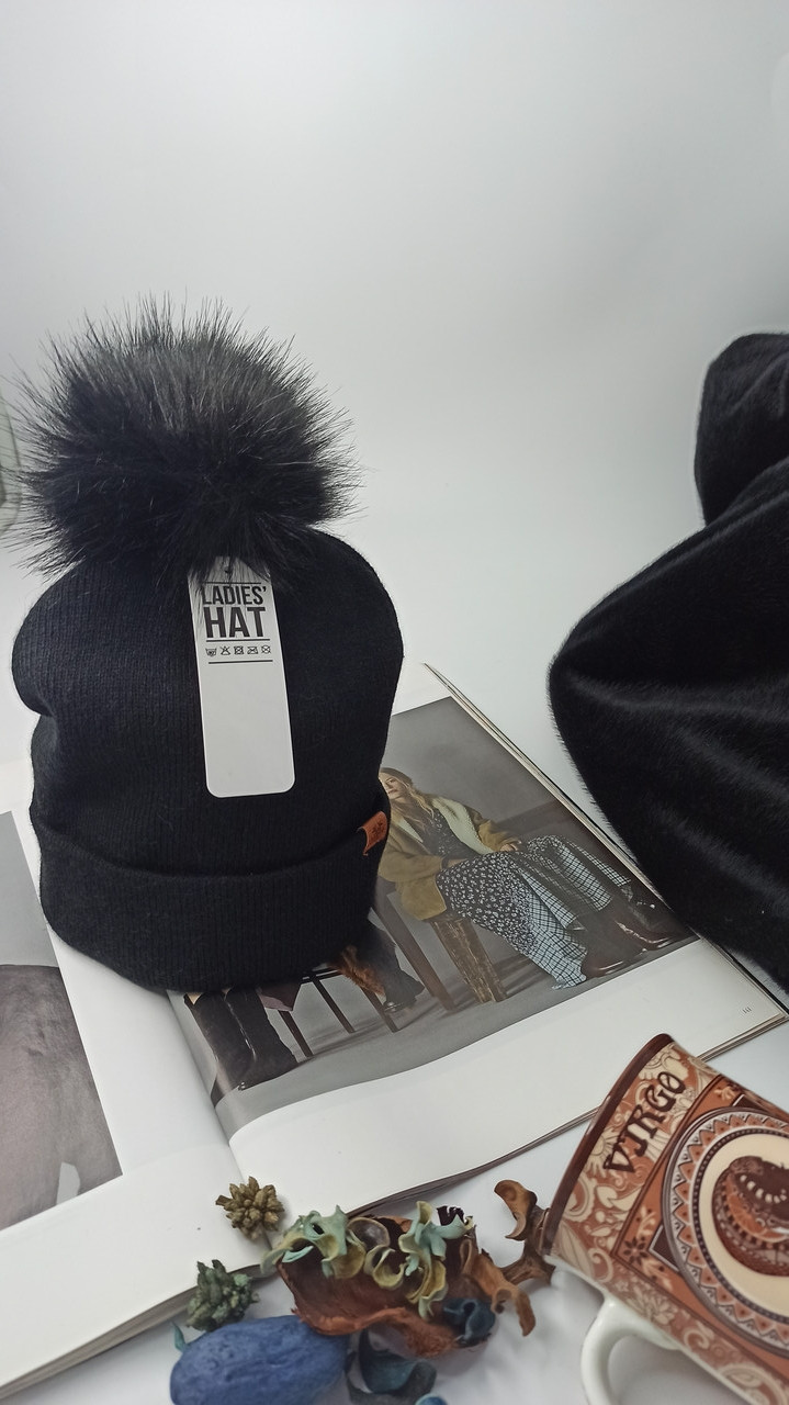 Шапка жіноча Ladies Hat Німеччина One Size чорна (12568872)