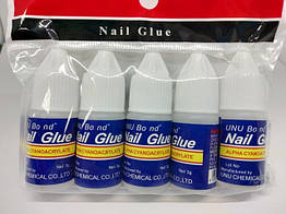 Клей для нігтів тіпс страз Nail Glue упаковка 5 шт 3 гр