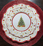 Тарілки новорічні Набір 6 шт 28 см + 6 шт 21 см 985-118-119