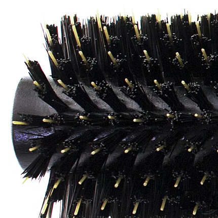 Брашинг у коробці для волосся Salon Professional з комбінованою щетиною D=3.3 см, чорний дерев'яний, фото 3