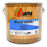 Просочення для дерева біла напівпрозора Impa Wood White 2.5 л 0870 Просочення для дерева біла напівпрозора Impa Wood White 2.5 л