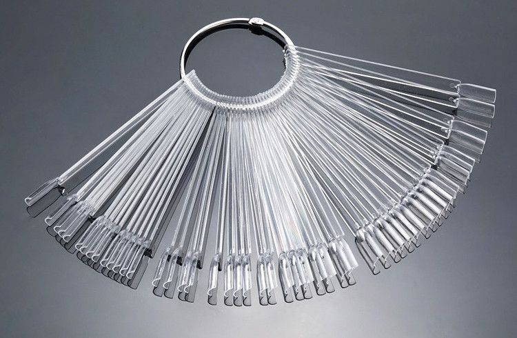 Палітра - віяло на кільці прозора на 50 шт, фото 1