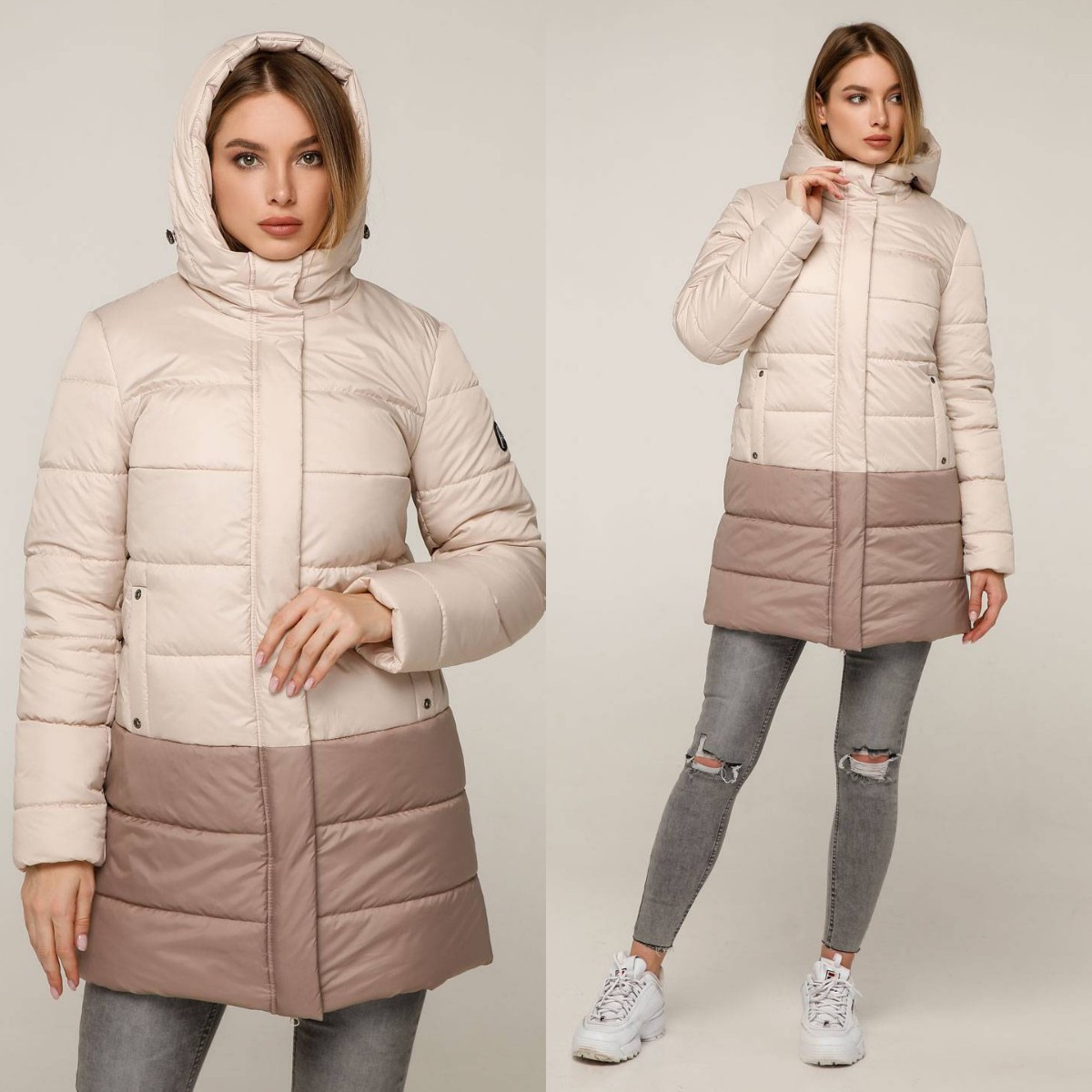 Жіноча зимова куртка ПВ-1288 у розмірах 46-58, фото 1