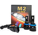 Світлодіодні LED автолампи M2 LED BULB цоколь H8, H11, H9, CREE, 28 Вт, 9-32 В, 6000 Lm, 6500 K комплект 2 штуки, фото 2