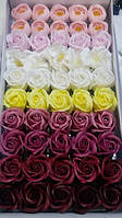 Мыльные розы (микс № 91) для создания роскошных неувядающих букетов и композиций из мыла