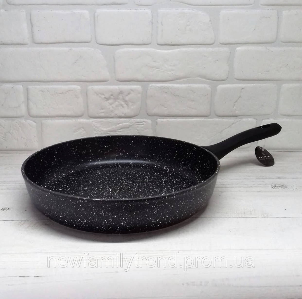Сковорода з антипригарним мармуровим покриттям 22 см Edenberg EB-3422 Сковорода для індукційної плити, фото 1
