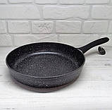 Сковорода з антипригарним мармуровим покриттям 22 см Edenberg EB-3422 Сковорода для індукційної плити, фото 9