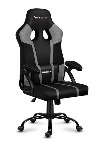 Крісло геймерське комп'ютерне HUZARO Force 3.1 Grey Mesh Оббивка тканина, фото 1