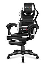 Крісло геймерське комп'ютерне HUZARO FORCE 5.3 White Mesh Оббивка тканина, фото 4