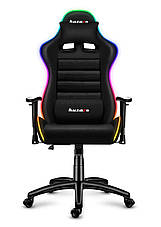 Крісло геймерське комп'ютерне HUZARO FORCE 6.0 RGB З різнокольоровою підсвіткою Mesh Оббивка тканина, фото 3