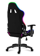 Крісло геймерське комп'ютерне HUZARO FORCE 6.0 RGB З різнокольоровою підсвіткою Mesh Оббивка тканина, фото 4