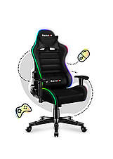 Крісло геймерське комп'ютерне Підліткове HUZARO RANGER 6.0 RGB З підсвічуванням Mesh Оббивка тканина, фото 3